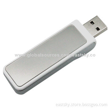 Light Up Logo Flash Drive, Cap-less Slide Design, USB2.0 Host Interface, Plug-and-play FunctionNew